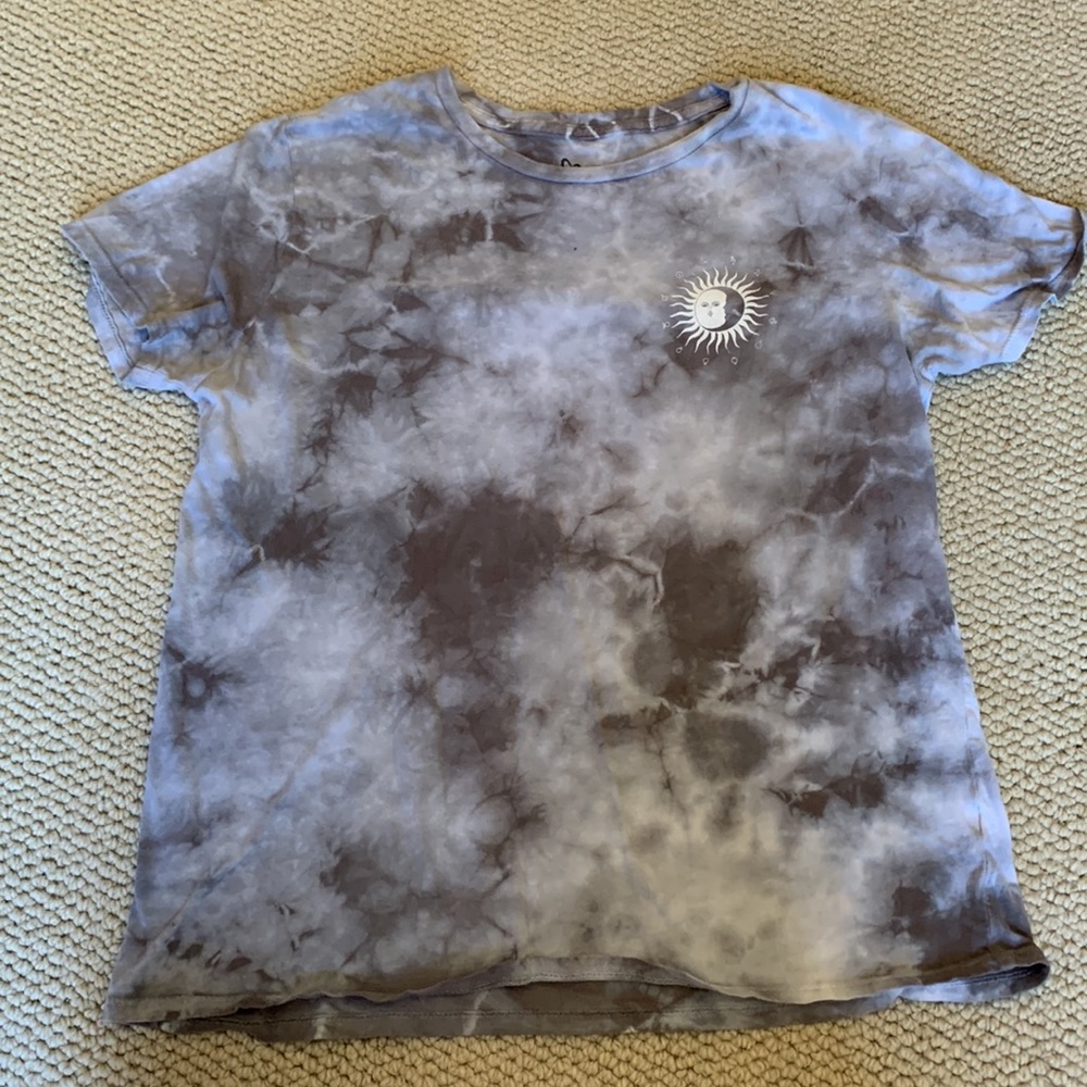 Full Tilt Gray Tie-Dye T Shirt
